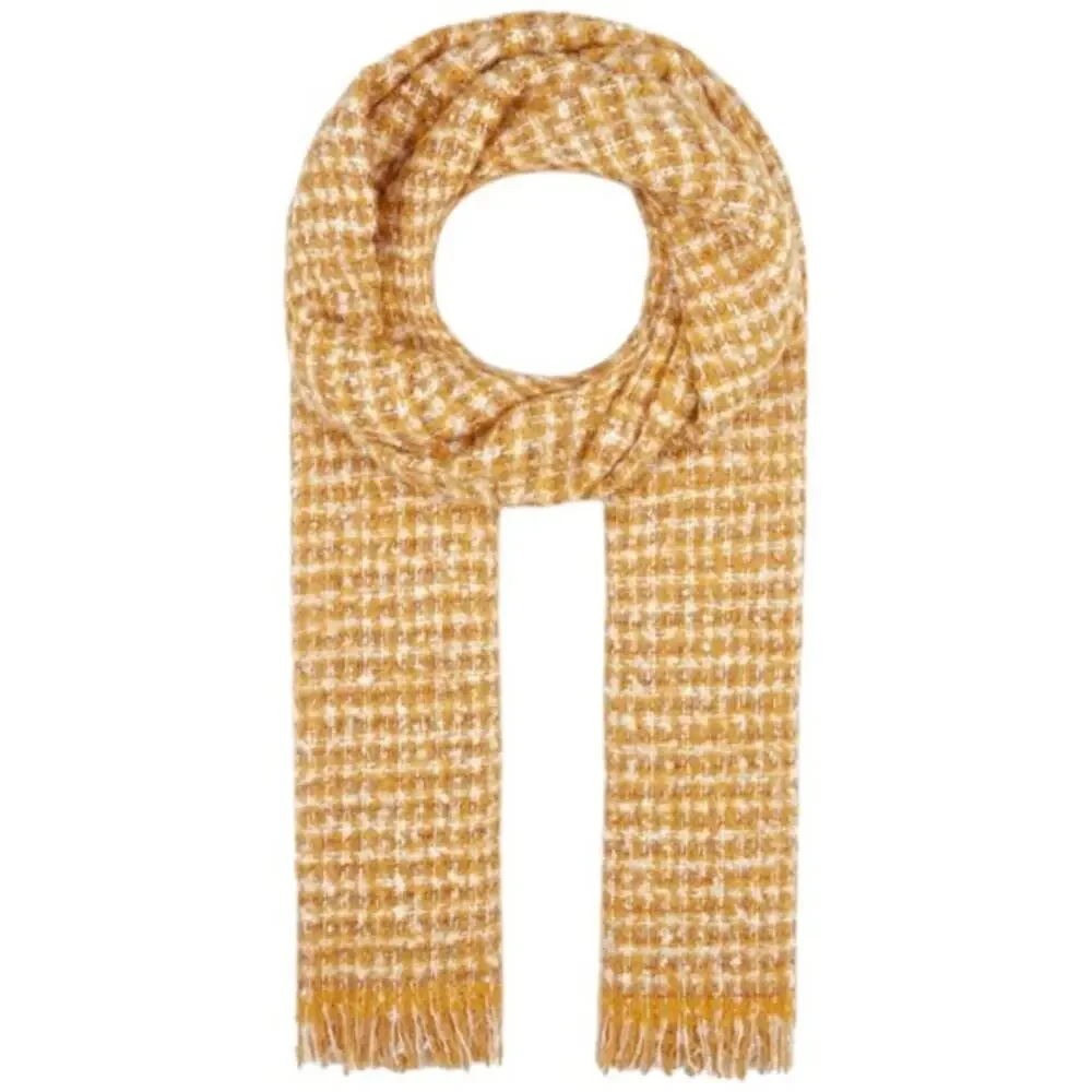 Mavi Jeans Yellow and Silver Knit Scarf Wrap